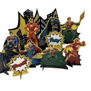 Justice League Centerpiece - 1 - 11 Piece Centerpiece or 6 Centerpieces/Case
