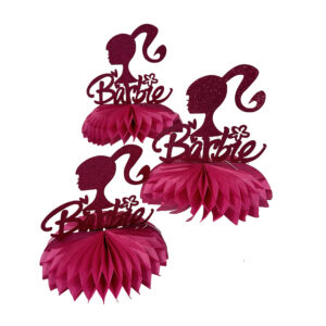 Barbie Centerpiece - 3 Piece Centerpiece or 9 Centerpieces/Case