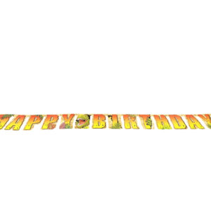 Dino Blast "Happy Birthday" Banner - 1 Banner or 12/Case