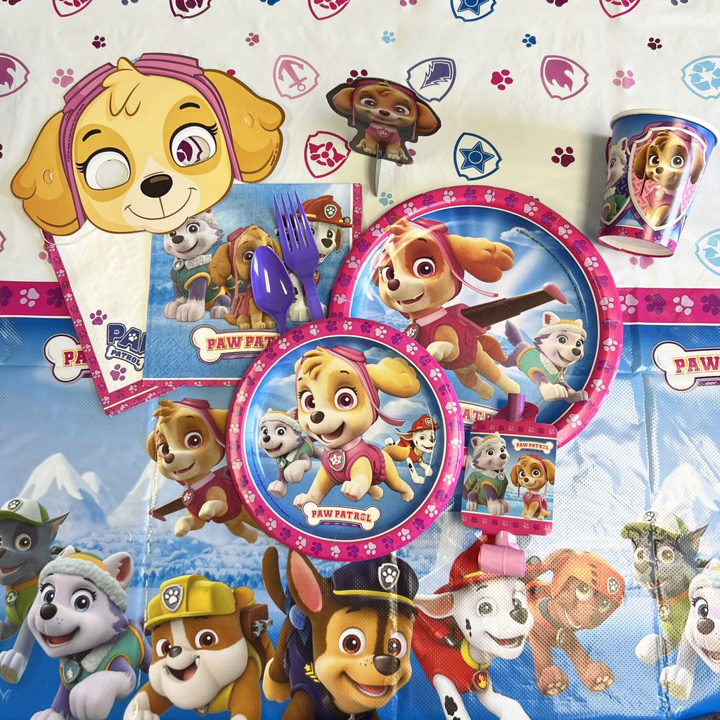 Paw Patrol-Skye Pink 9" Plate - 8 Plates/Pack or 96 Plates/Case - Image 2