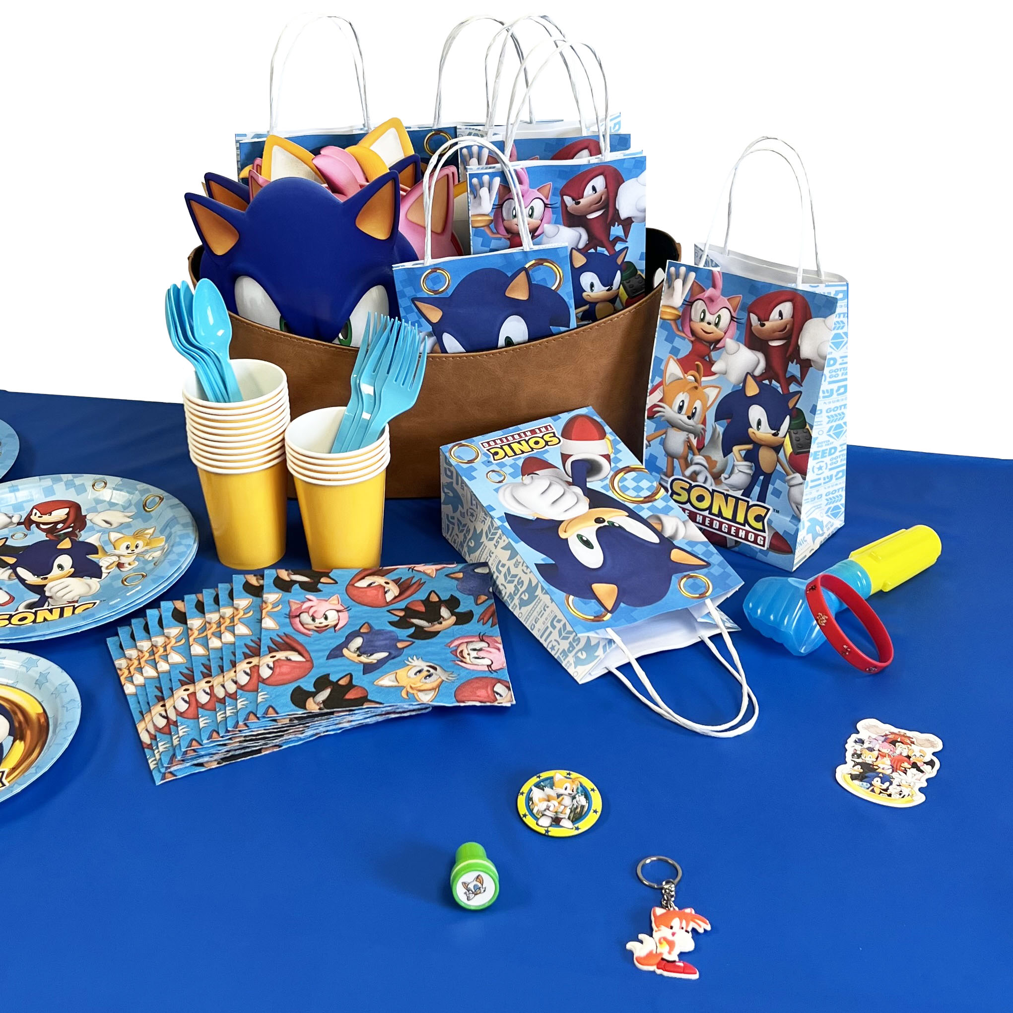 Sonic the Hedgehog Paper Unfilled Goody Bags - 8 Bags/Pack or 48 Bags/Case - Image 3