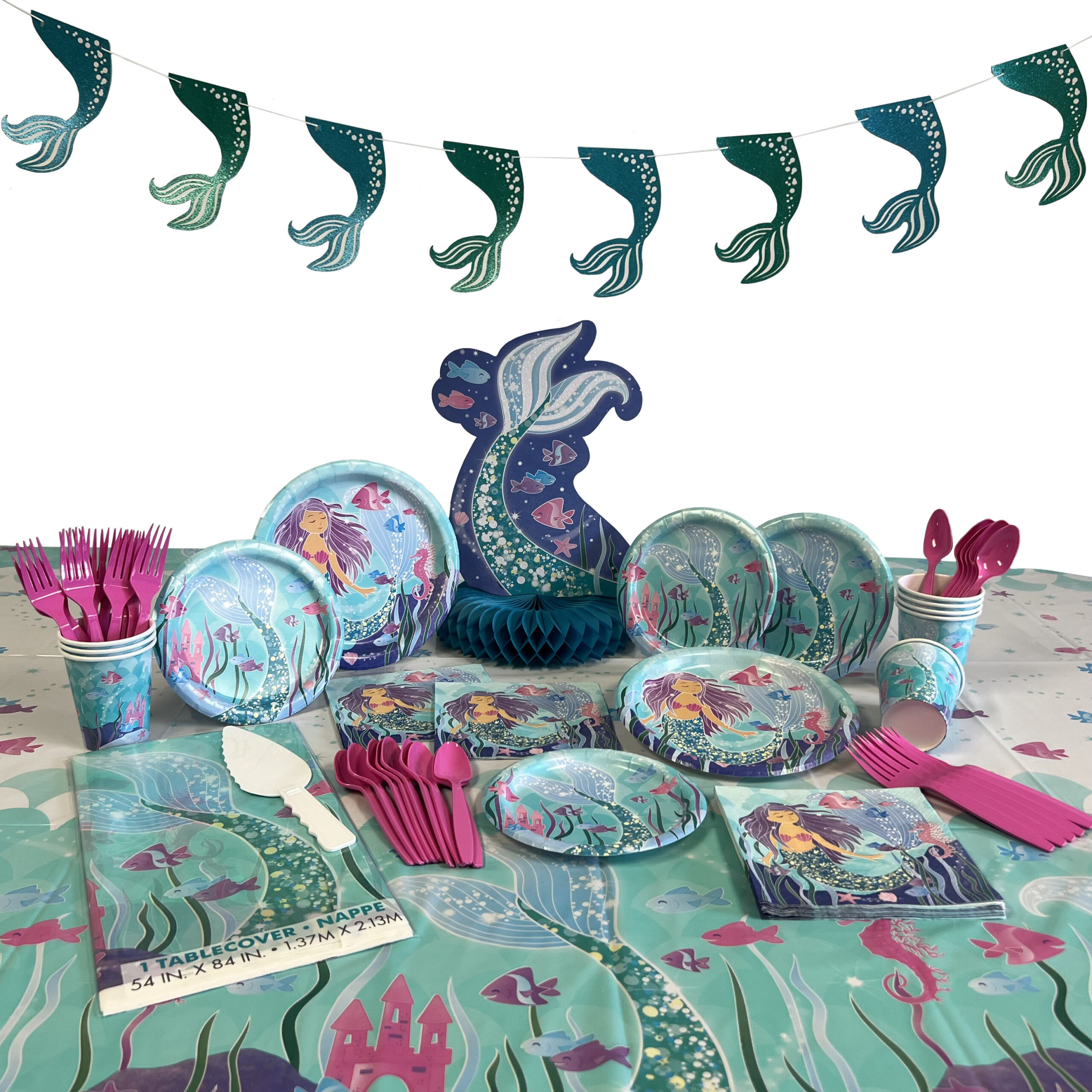 Mermaid Banner - 1 Banner or 12 Banners/Case - Image 2