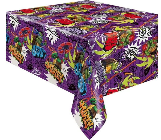 Teenage Mutant Ninja Turtles-Mutant Mayhem Table Cover - 1 Table Cover or 12 Table Covers/Case