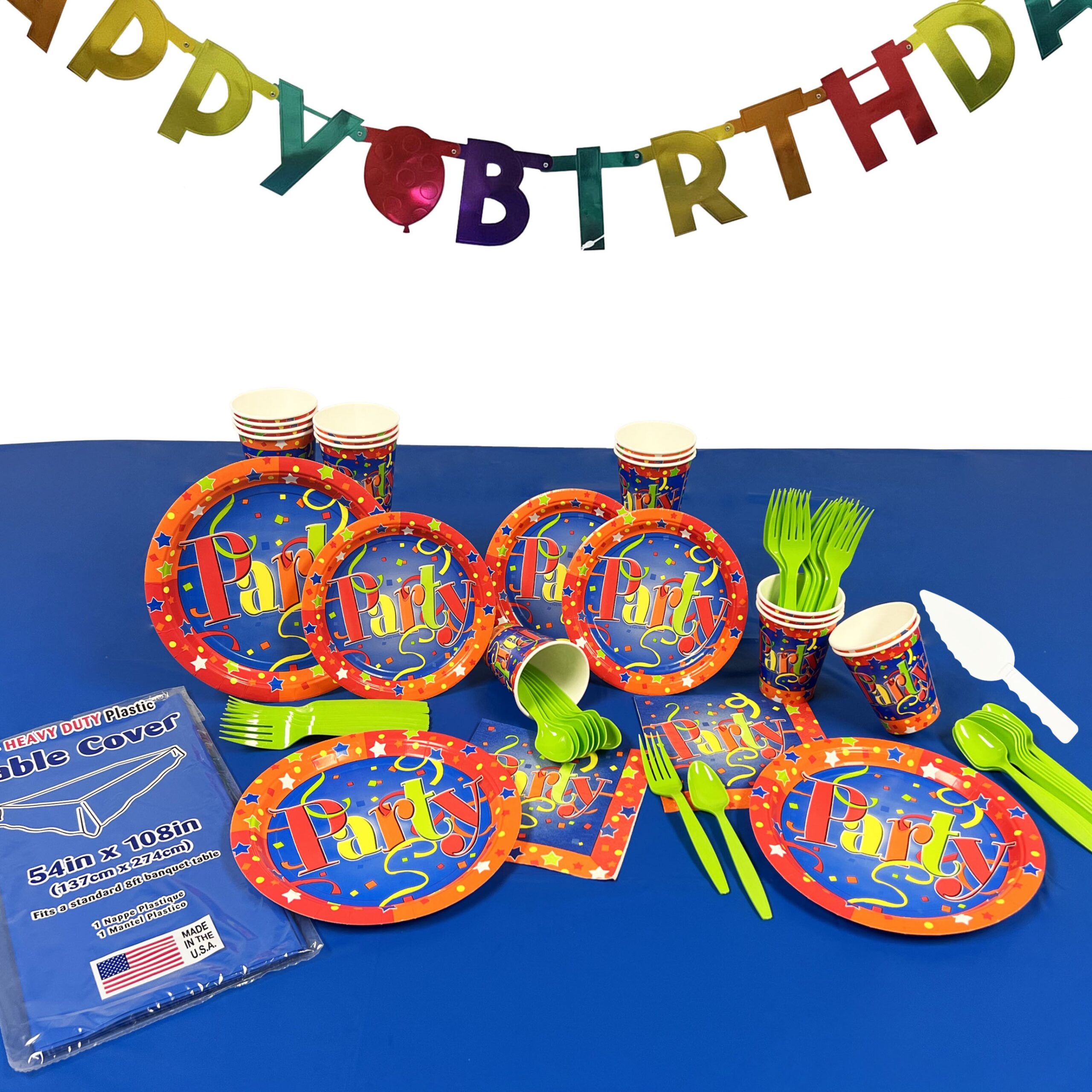 Just Party Birthday Deluxe Kit for 8 or 16 Guests