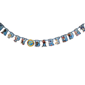 Sonic "Happy Birthday" Banner - 1 Banner or 6 Banners/Case