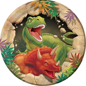 Dino Blast 7in Plates - 8 Plates/Pack or 96 Plates/Case