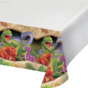Dino Blast Plastic Table covers - 1 Table Cover or 6 Table covers/Case