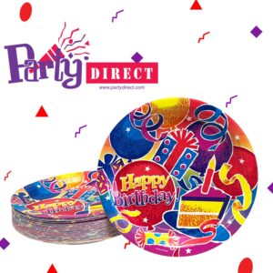 Birthday Fun  7" Plates - 50 Plates/Pack or 500 Plates/Case