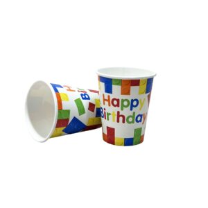 Building Blocks 9oz Cups - 8 Cups/Pack or 96 Cups/Case