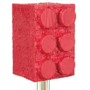 "Building Blocks", 3D, Pull-String Pinata - 1 Pinata or 4 Pinatas/Case