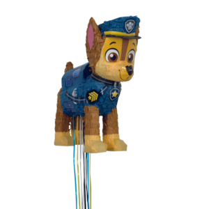 "Paw Patrol, Chase", 3D Pull-String Pinata - 1 Pinata or 4 Pinatas/Case