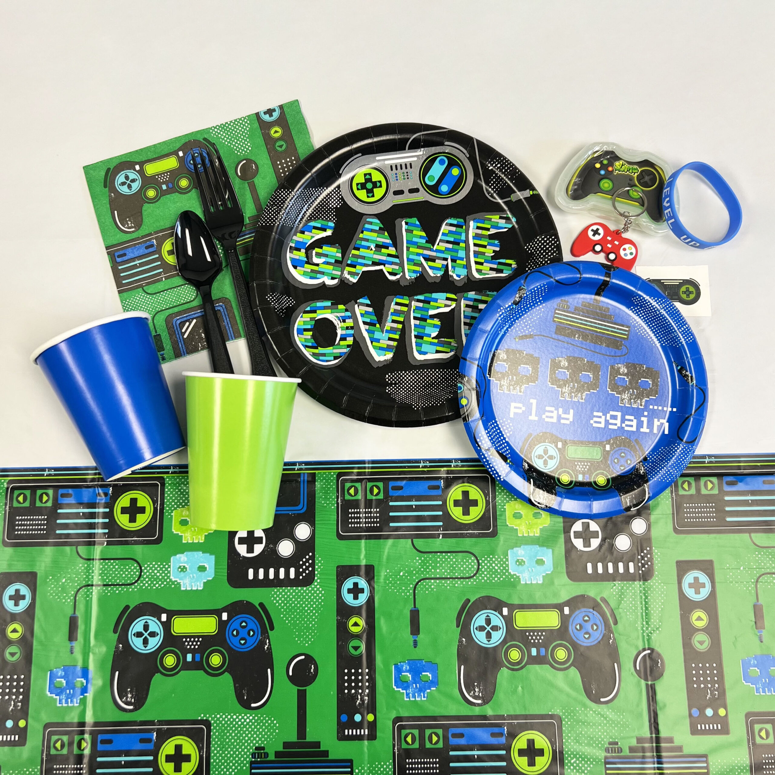 Gamer Birthday 9in Plate - 8 Plates/Pack or 48 Plates/Case - Image 2