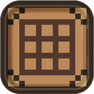 Minecraft 9in Square Plates - 8 Plates/Pack or 96 Plates/Case