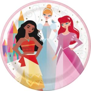 Disney Princess 9in Plates - 8 Plates/Pack or 96 Plates/Case