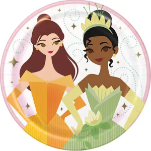 Disney Princess 7in Plates - 8 Plates/Pack or 96 Plates/Case