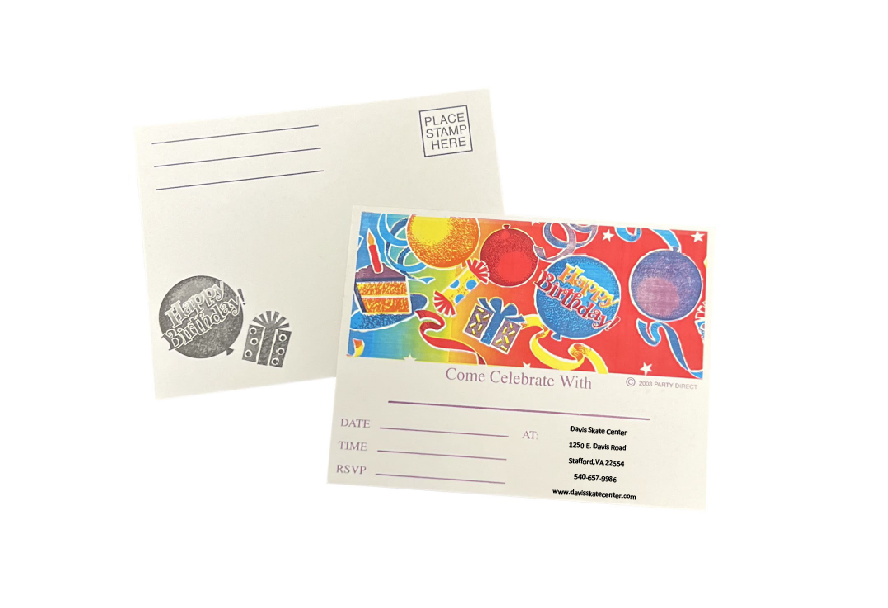 Birthday Fun Invitation with Custom Print - 2500/Case