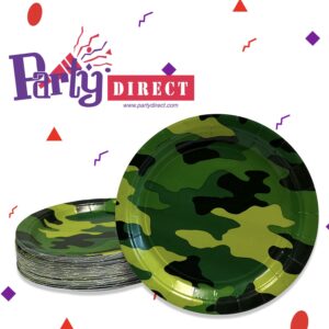 Camouflage 7in Plate - 50 Plates/Pack or 1,000 Plates/Case