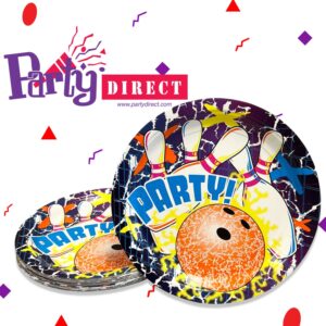 Cosmic Glow Bowling 9" Plate - 50/Pack or 1,000/Case