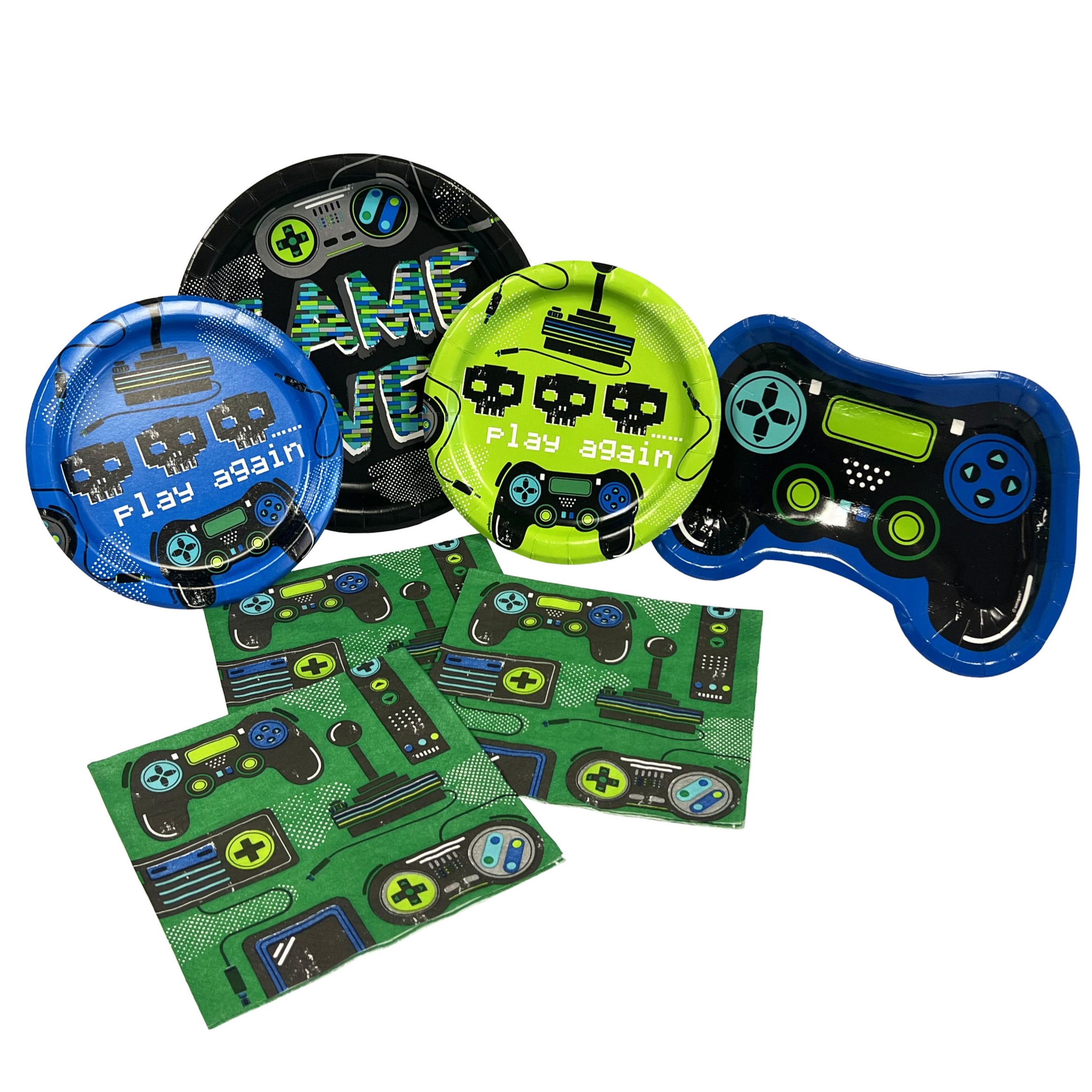 Gamer Birthday Luncheon Napkins - 16 Napkins/Pack or 96 Napkins/Case - Image 2