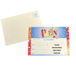 Just Party Invitations with Custom Imprint - 2,500/Case