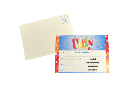 Just Party Invitations with Custom Imprint - 2,500/Case