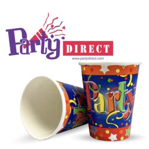 Just Party 9oz Cups - 50 Cups/Pack or 500 Cups/Case
