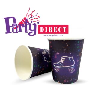 Neon Skate 9oz Cups - 50 Cups/Pack or 500 Cups/Case