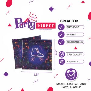 Neon Skate Luncheon Napkins - 50 Napkins/Pack or 1,000 Napkins/Case