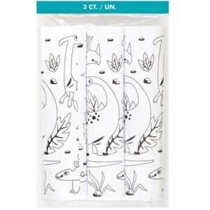 Dinosaur Coloring Rolls with Crayons - 3 Rolls/Pack