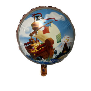 Pirate Treasure 18" Foil Mylar Balloon - 1 Balloon or 10 Balloons/Case