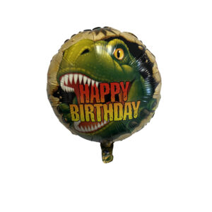Dino Blast 18" Round Foil Mylar Balloon - 1 Balloon or 12 Balloons/Case