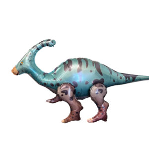 Parasaurolophus-Shaped 3D Foil Mylar Balloon - 1 Balloon