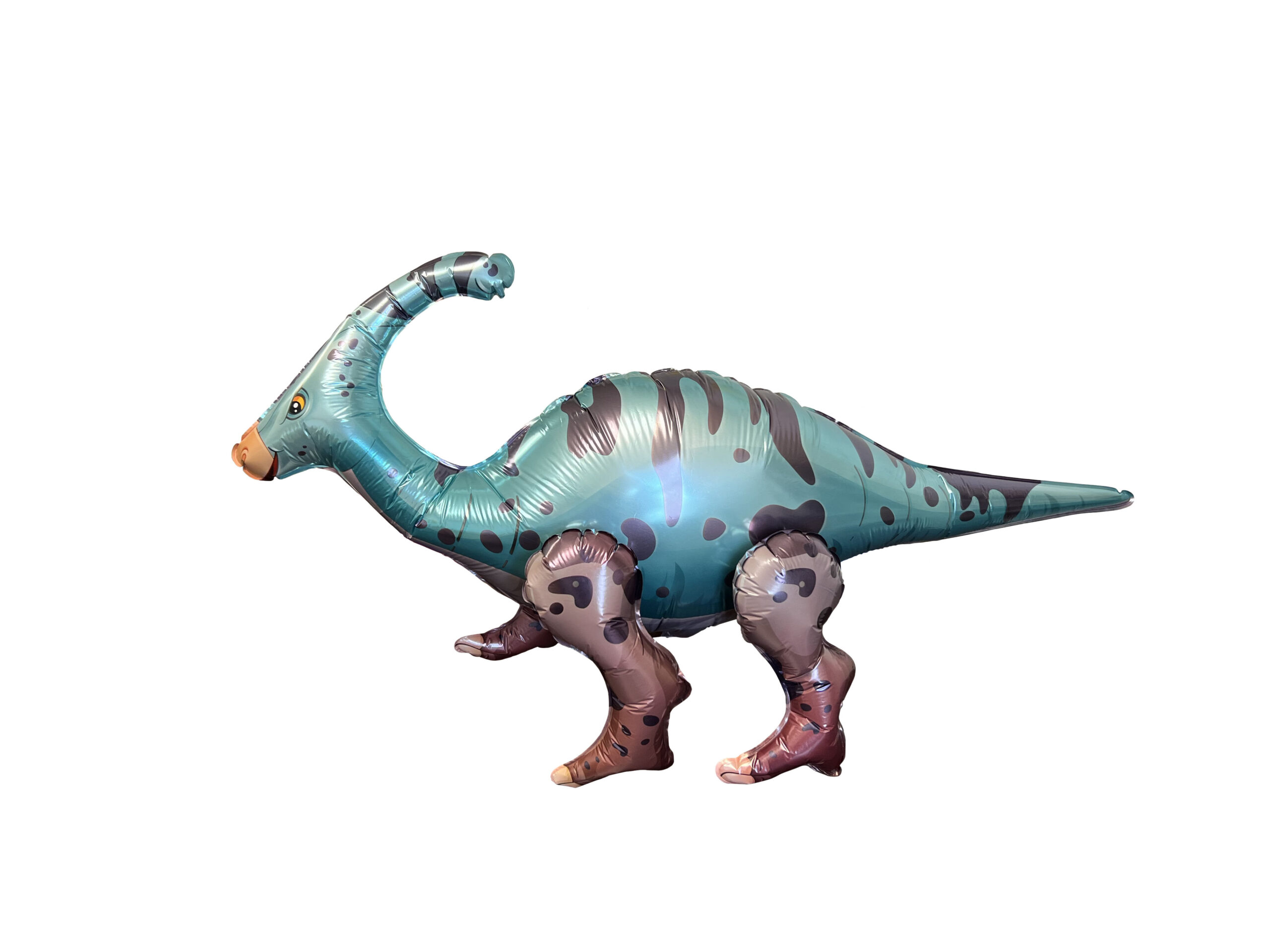 Parasaurolophus-Shaped 3D Foil Mylar Balloon - 1 Balloon