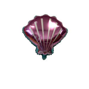 Pink Seashell 3D Foil Mylar Balloon - 1 Balloon