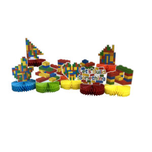 Building Blocks Centerpiece - 3 Piece Centerpiece or 9 Piece Centerpieces/Case