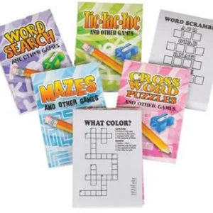 2" x 3" Assorted Game Book - 12 Pieces/Bag