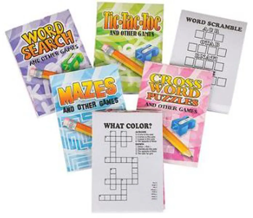 2" x 3" Assorted Game Book - 12 Pieces/Bag