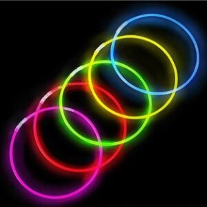 22" Assorted Color Glow Necklace - 50/Tube