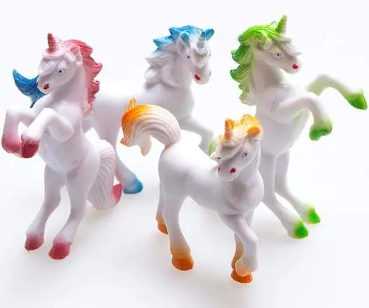 3" Assorted Vinyl Unicorns - 12 Pieces/Bag
