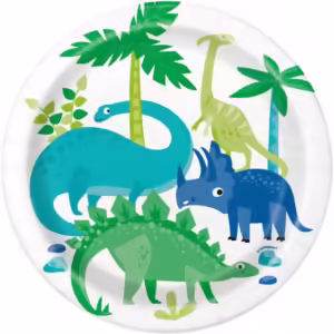 Dinosaur 7" Plates - 8 Plates/Pack