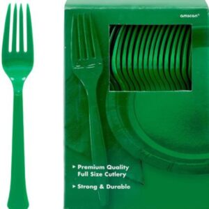Jumbo Plastic Table Rolls - 1 Roll or 4 Rolls/Case - Green