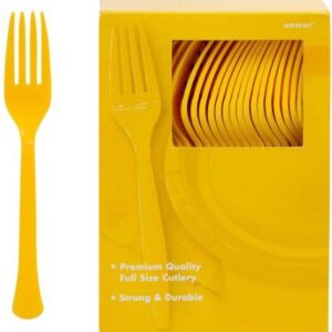 Jumbo Plastic Table Rolls - 1 Roll or 4 Rolls/Case - Yellow