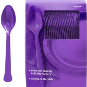 Jumbo Plastic Table Rolls - 1 Roll or 4 Rolls/Case - Purple
