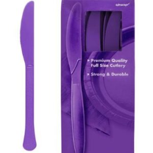 Jumbo Plastic Table Rolls - 1 Roll or 4 Rolls/Case - Purple