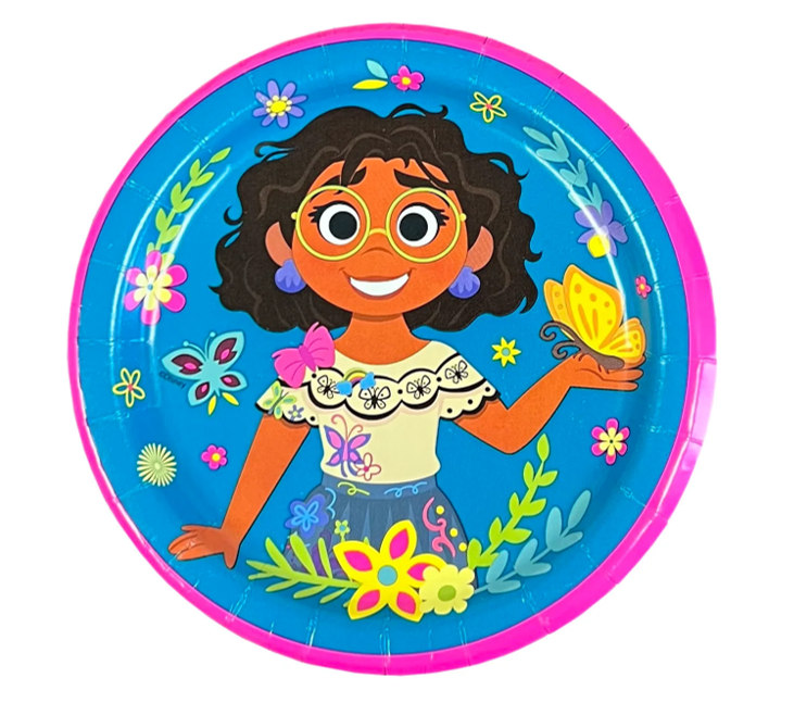Disney Encanto 7in Plates - 8 Plates/Pack or 96 Plates/Case