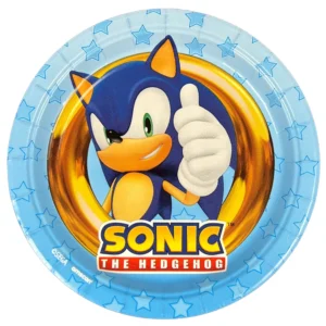 Sonic the Hedgehog 7" Plates - 8 Plates/Pack or 48 Plates/Case