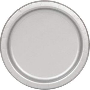Jumbo Plastic Table Rolls - 1 Roll or 4 Rolls/Case - Silver