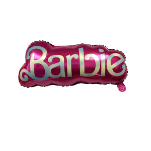 Hot Pink 32" Barbie Word 3D Foil Mylar Balloon - 1 Balloon