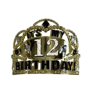 Birthday Add An Age Tiara, Gold - 1 Tiara