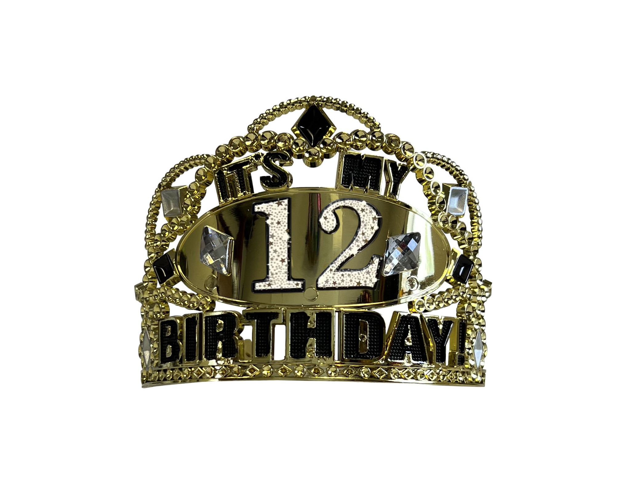 Birthday Add An Age Tiara, Gold - 1 Tiara